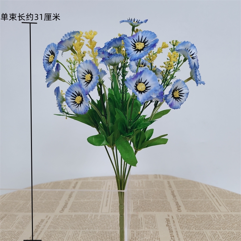 zh花玫瑰花摆设花束单支套装客厅装饰花艺塑料花绢花假花摆件|undefined