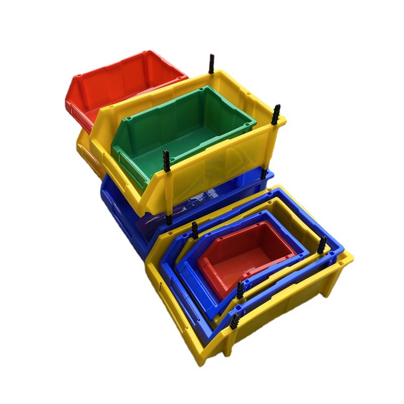 厂家现货浙江义乌电商货架物料箱 组合式零件箱 斜口电子元件箱