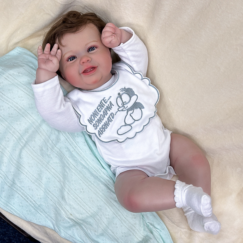 22 pulgadas juguetes de regalo bebés pesados simulación lindo muñeca de regalo muñeca gorda muñeca Henghua