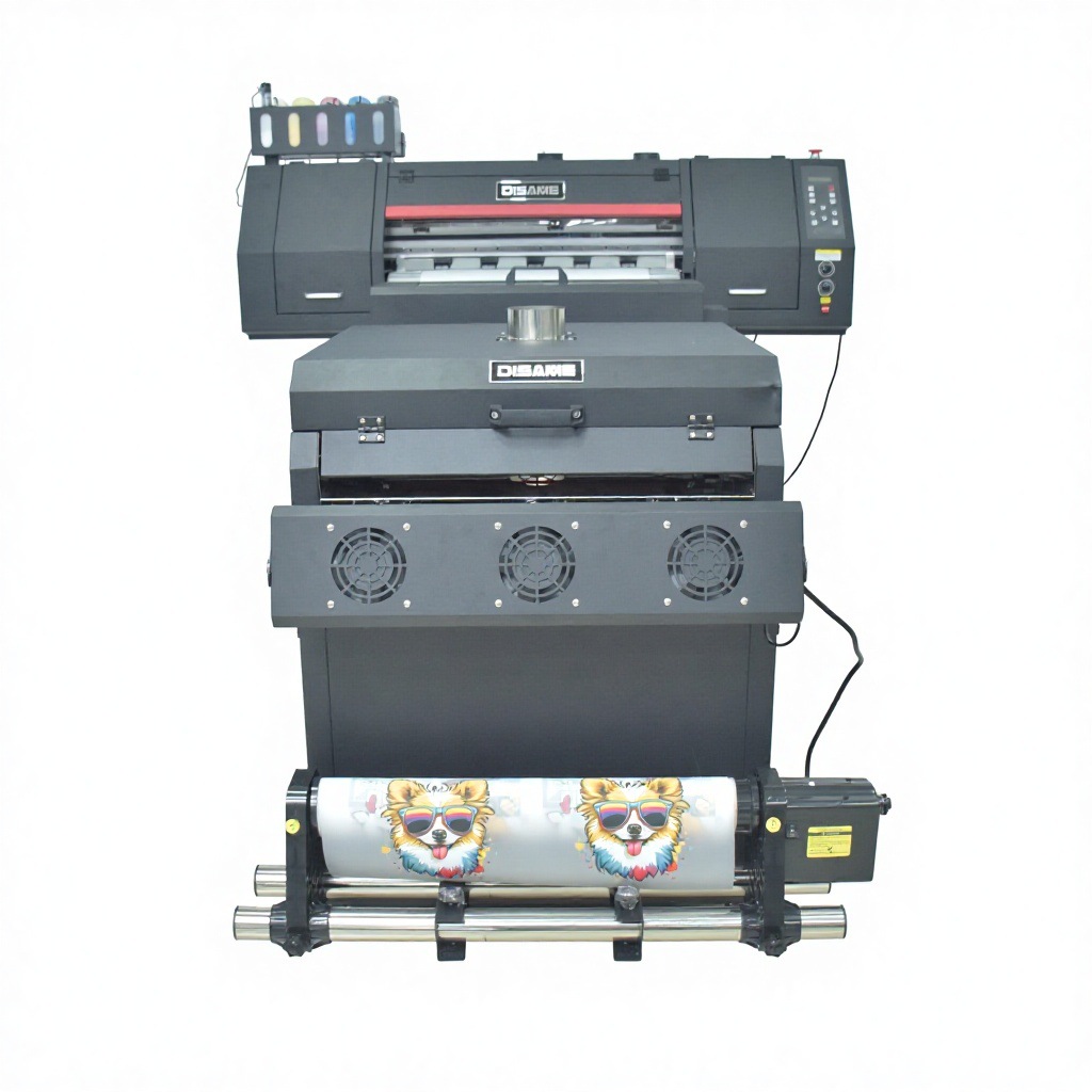 Impresora de tinta blanca, máquina de secado de polvo, impresora digital Koch A1 60cm, impresora DTF image 6