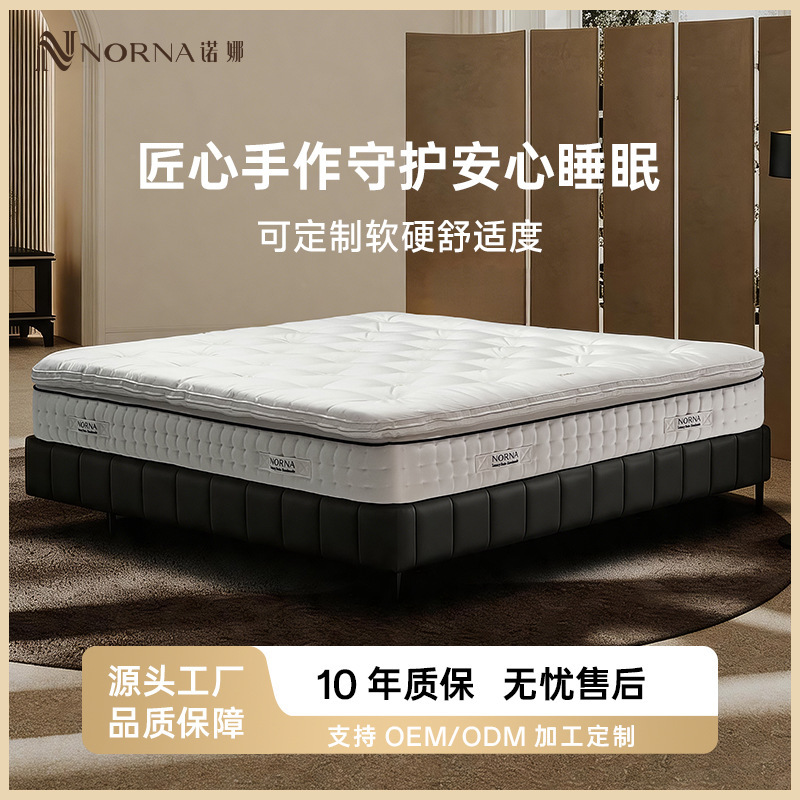 High-Quality Handmade Tufted Mattress for Home Bedroom, Double-Layer Spring Silent Handmade Mattress, Horsehair Breathable Mattress High-Quality Handmade Tufted Mattress for Home Bedroom, Double-Layer Spring Silent Handmade Mattress, Horsehair Breathable Mattress