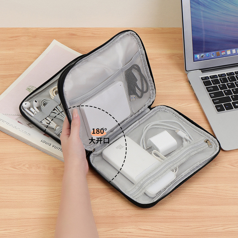 Multifunctional Cationic Digital Bag, Waterproof, Large Capacity, Double-Layer, Shock-Proof and Pressure-Resistant Travel Digital Accessories Storage Bag