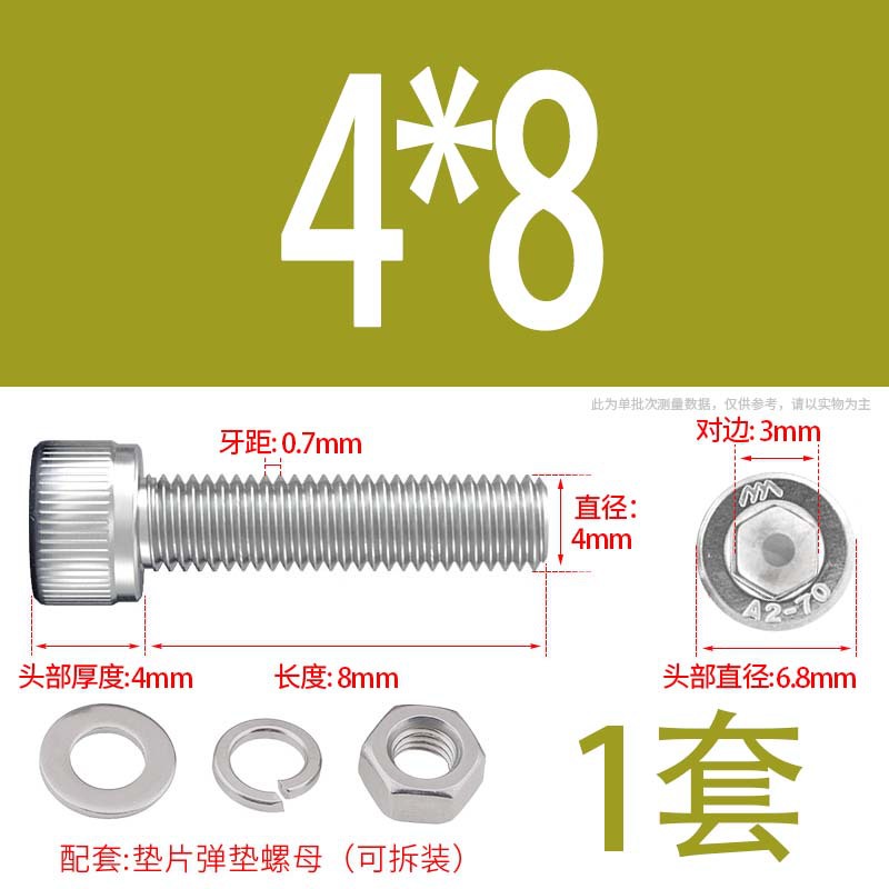 304 acero inoxidable hexagonal socket tuerca junta conjunto alargado cilindro cabeza taza perno tornillo