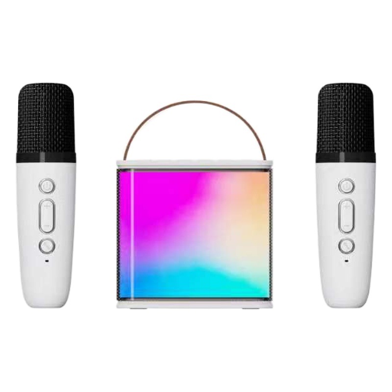 K6 completo LED luz Bluetooth audio portátil mini micrófono inalámbrico karaoke audio micrófono traje transfronterizo