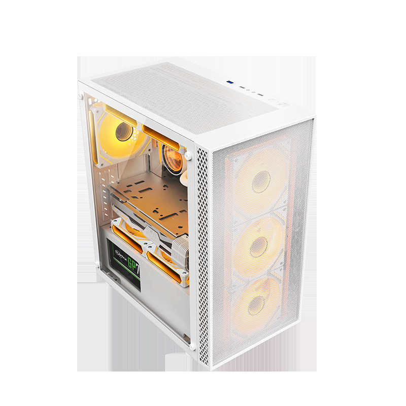 Computer case Amazon Beta 3, wide‑body mesh front, tempered glass, water‑cooling ready
