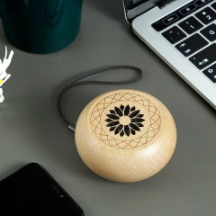 A Series Solid Wood Bluetooth Speaker, Small Gift LOGO, Outdoor Portable Speaker, Factory Direct Supply