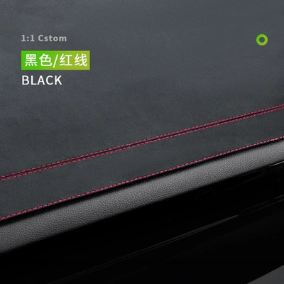 For Porsche Cayenne Panamera Palamela 718macan central control instrument panel UV light protection pad (Günəş əleyhinə siperlik) - black-red-line-porsche-exclusive