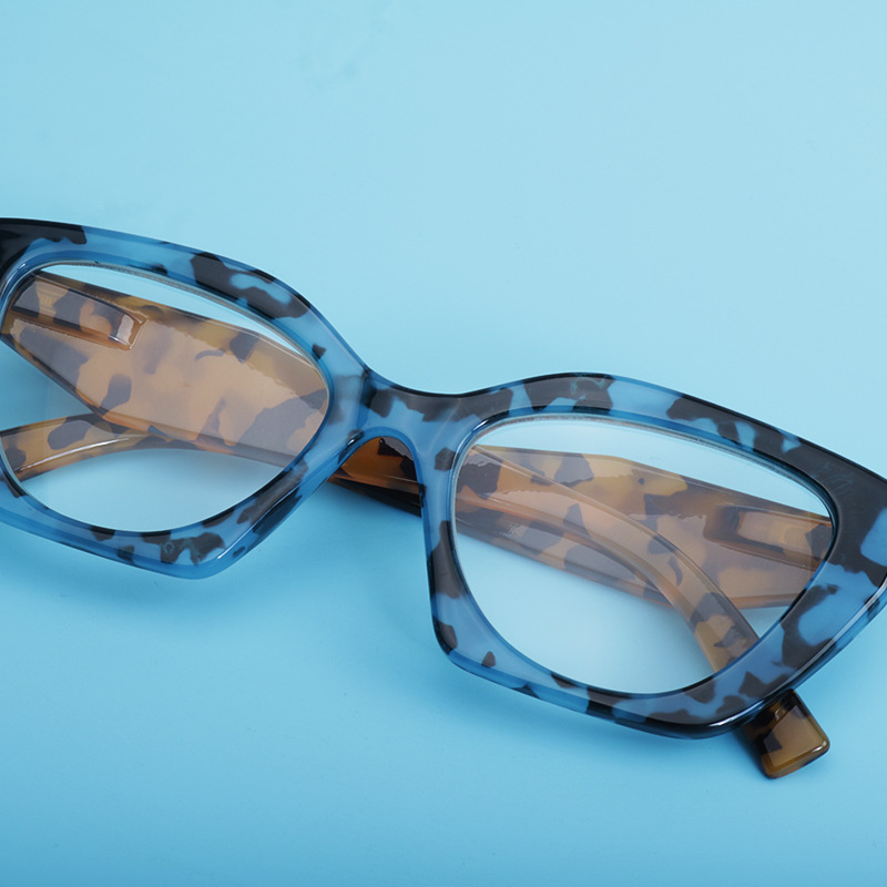 Cross-border exclusive for Europe and the United States INS style leopard print bag flower box reading glasses women's trendy personalized large box reading glasses women Cross-border exclusive for Europe and the United States INS style leopard print bag flower box reading glasses women's trendy personalized large box reading glasses women