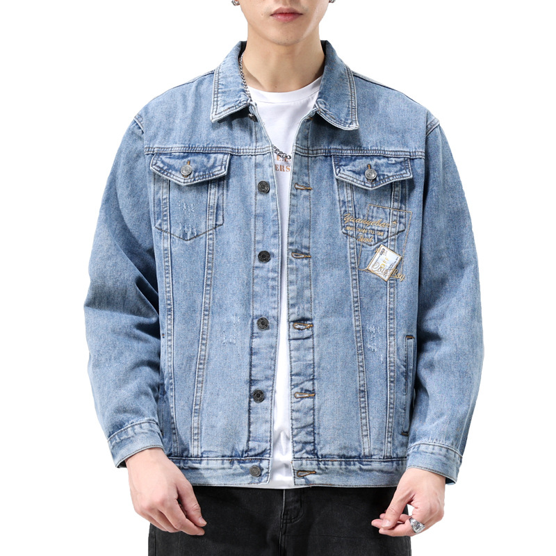 Cowboy boys in spring autumn, Korean version, cool and versatile workwear for men, trendy brand men's jacket_voghion.com