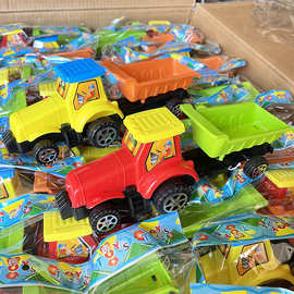 袋装工程车滑行沙滩车玩具车模型玩沙工具夜市套圈礼品2元玩具
