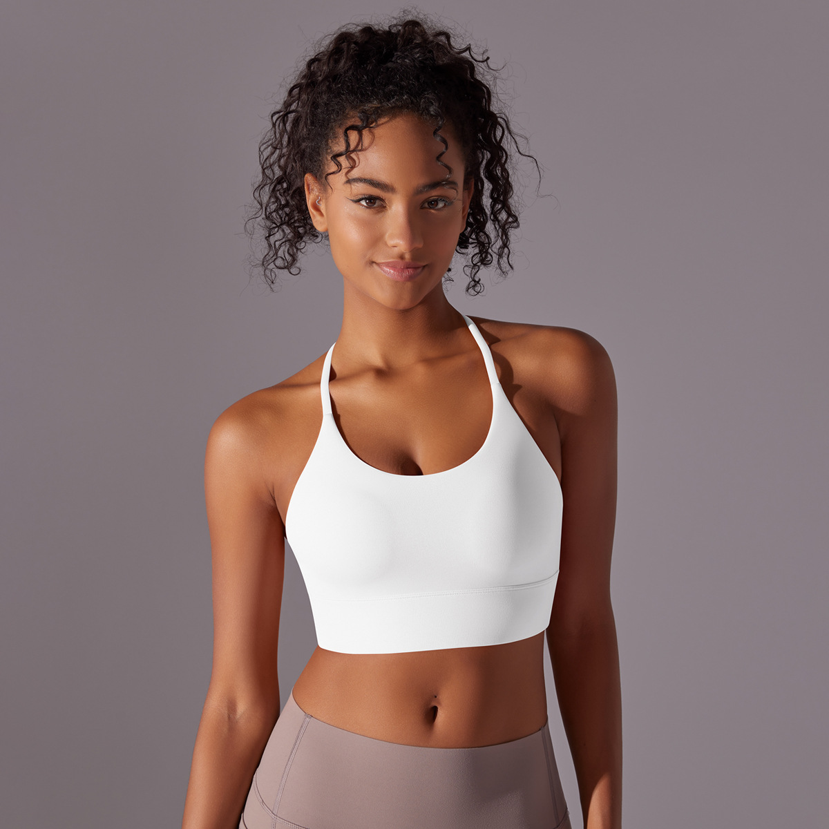 140g Weight Sleeveless Sleeve Length Nylon Fabric Type Short Top Length Halter Crisscross Tank Tops Type Fitness, Yoga, Sports Occasion Halter Neck Neckline Solid Color Pattern Sports Style Sports Solid Color Nylon Halter Neck Active Tops Halter Crisscross Tank 6