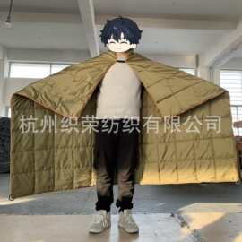可再生尼龙/涤纶蓬松户外毯防水防撕裂披风保暖睡袋野营绗缝毯