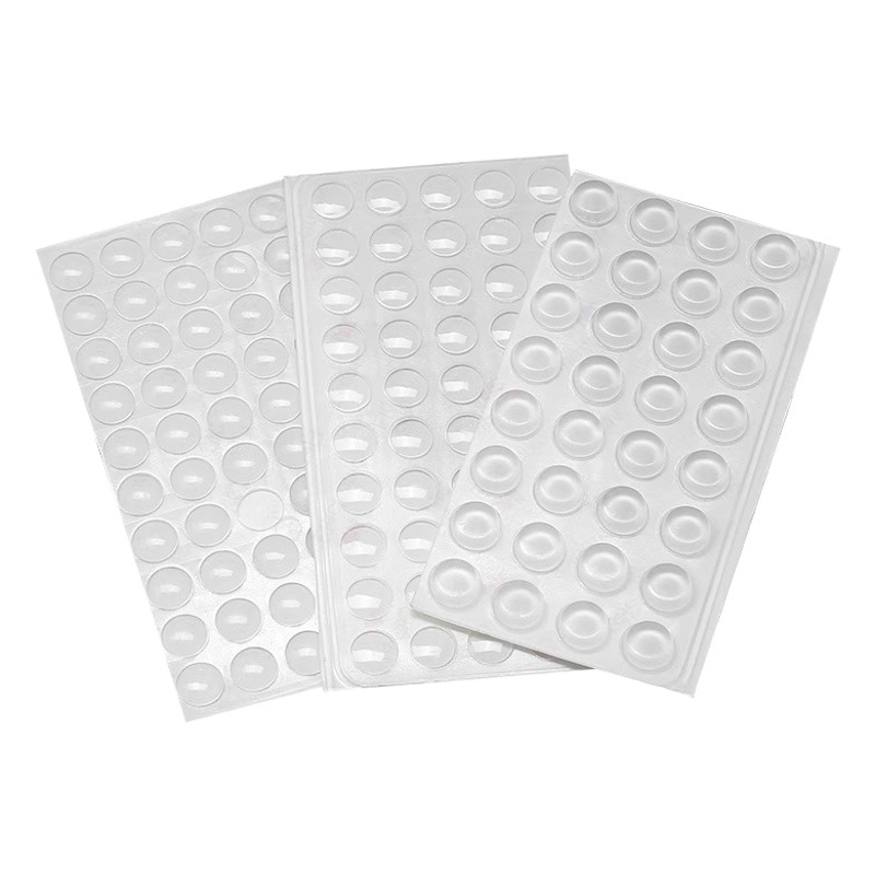 Parada de puerta transparente de silicona pegatinas anticolisión manija de la puerta del gabinete puerta trasera anticolisión buffer mudo anticolisión resistencia de la puerta sin golpes