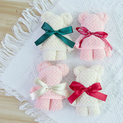 Coral Little Bear towel Birthday party Hundred Days marry Souvenir  company business affairs activity Souvenir  gift