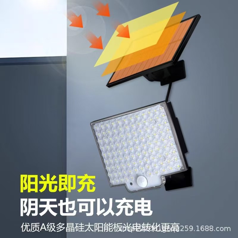 一体化太阳能户外庭院灯天黑自动亮壁灯投光灯感应墙壁灯屋檐灯