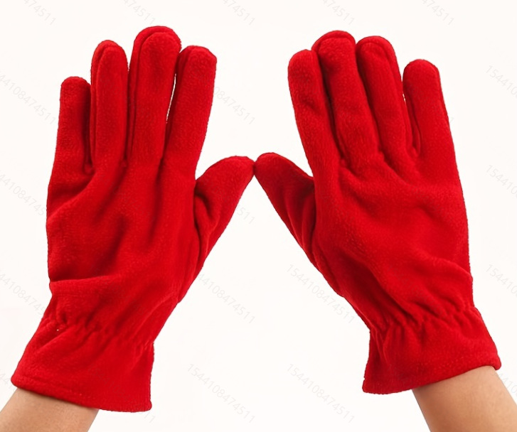 Hombres y mujeres clásicos ciclismo al aire libre montañismo vellón polar de alta calidad a prueba de frío productos calientes transfronterizos guantes cálidos y resistentes al desgaste