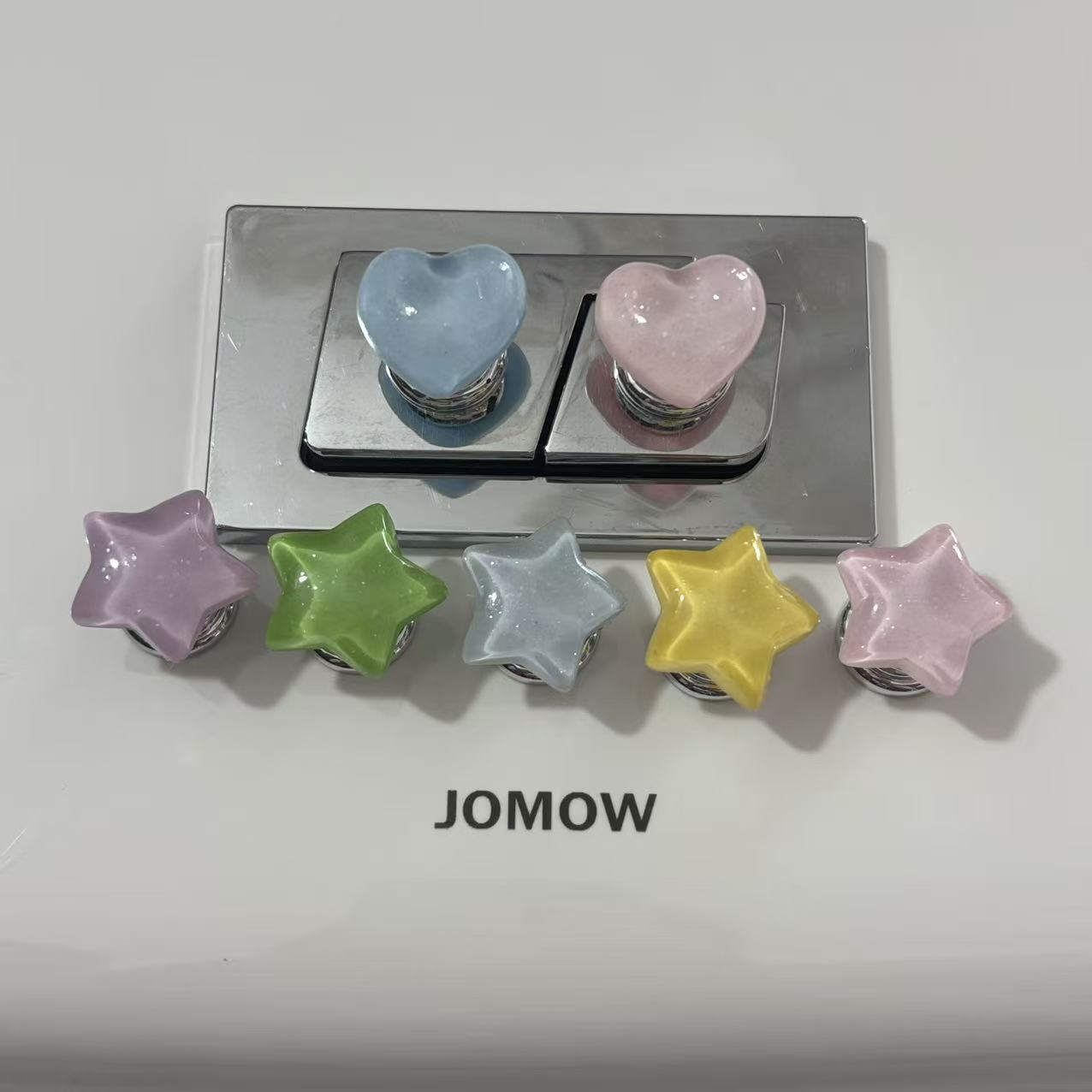 Накладка на кнопку смыва Star Love звезда розовая