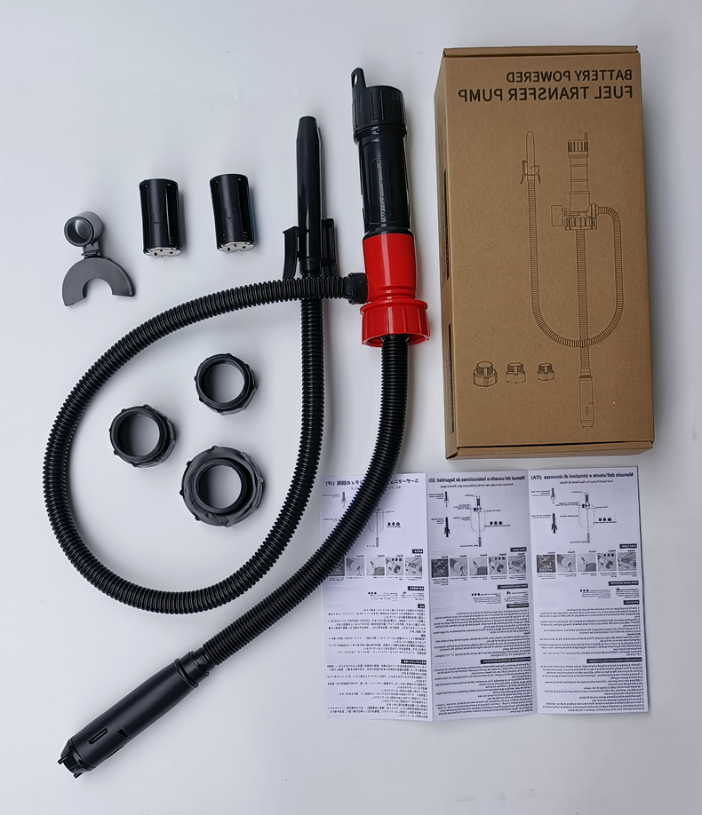 Cross-Border Detachable Electric Water Pump Oil Suction Pipe Portable Electric Oil Pump Self-Driving Gasoline Hose Oil Transfer Pump