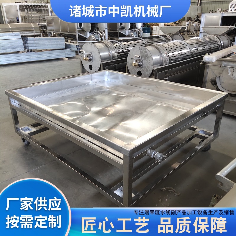 屠宰流水线设备 不锈钢猪副产品暂存工作台 猪牛羊肉切割剁肉台