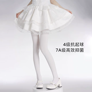 天鹅绒连裤袜洛丽塔白丝打底袜女lo感防勾丝jk学院芭蕾风纯欲裤袜