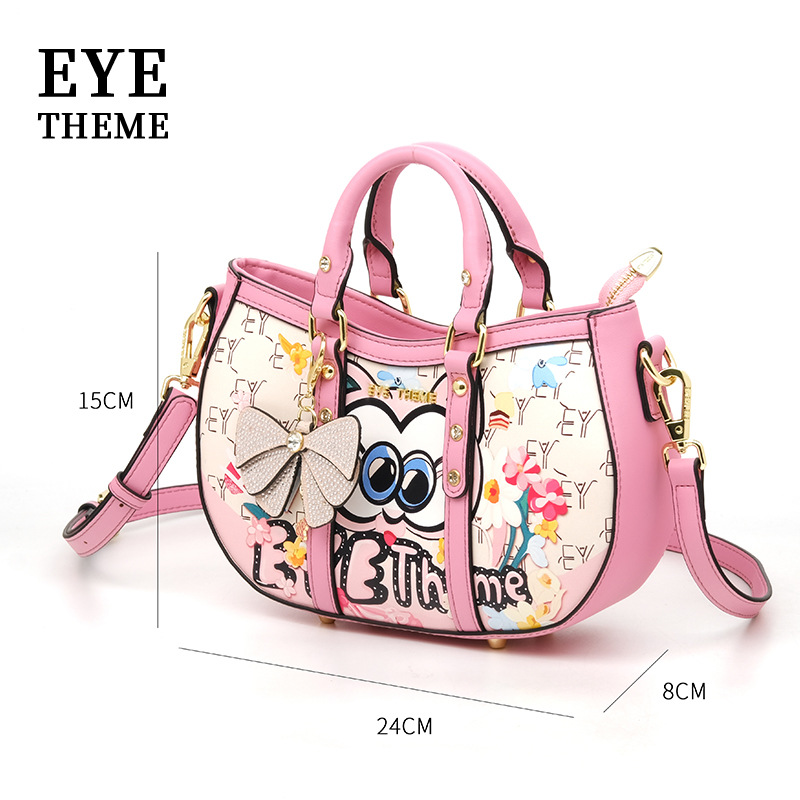 2025 impresión de tendencia color macarón forma cremallera bolsos de mano personalidad versátil bolsos de estudiantes 2840 #