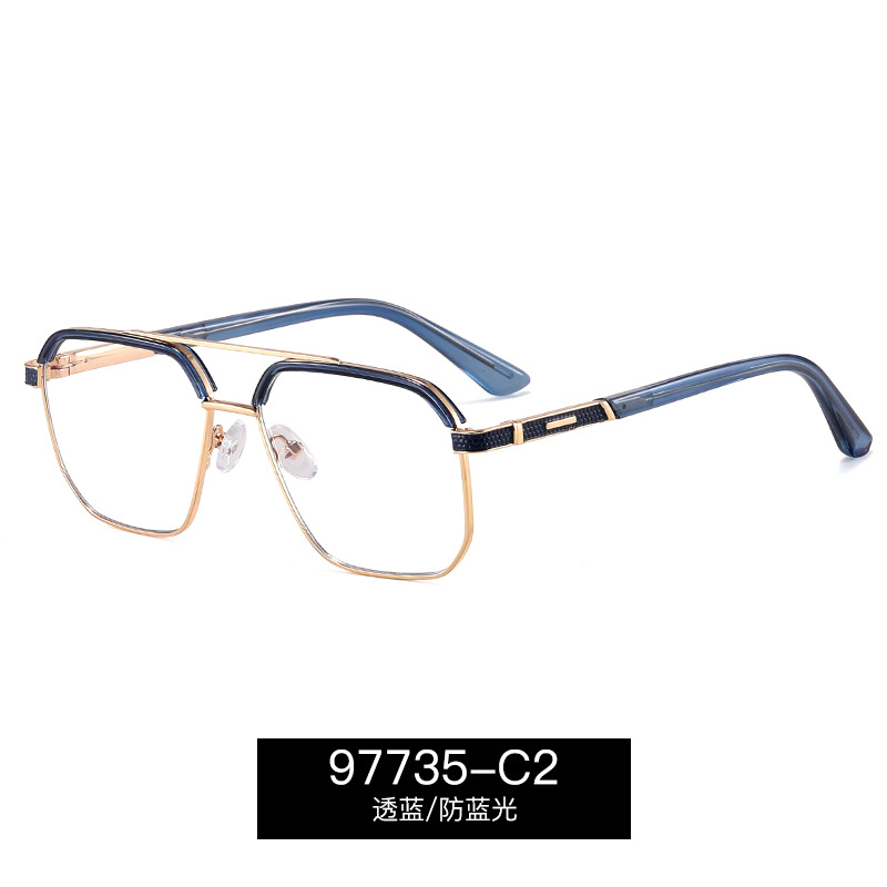 97735 nuevas gafas cuadradas tendencia de gafas cuadradas de alto nivel, gafas de miopía con grados para hombres