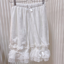 ~洛丽塔豪华南瓜裤 华丽打底裤秋冬珊瑚绒日系灯笼裤