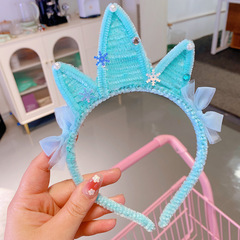 HD3125A06冰雪女王扭扭棒珍珠皇冠發箍創意小眾時尚束髮拍照頭箍