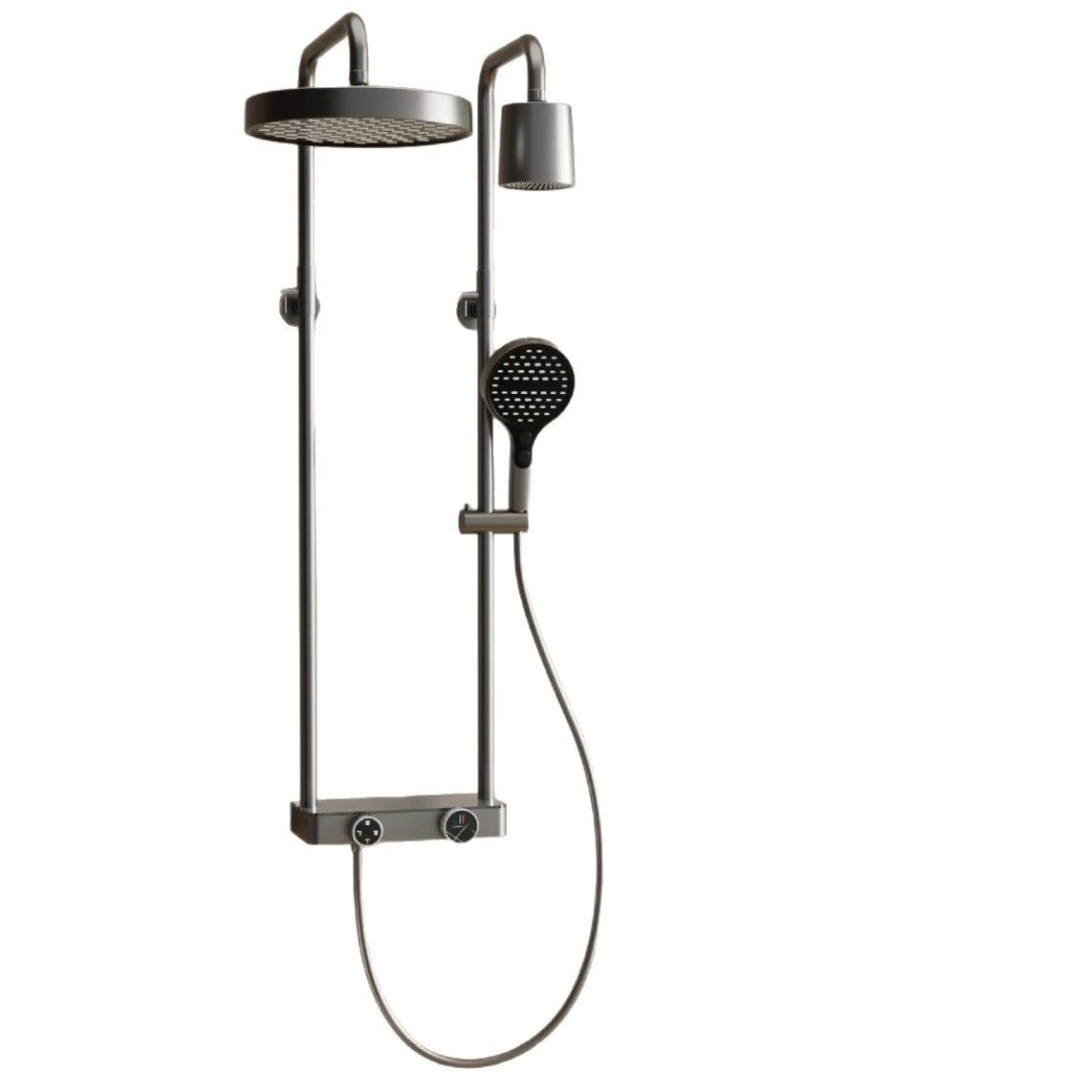 Новый пятифункциональный двухкомпонентный душевой комплект Super-intensive gun gray shower set
