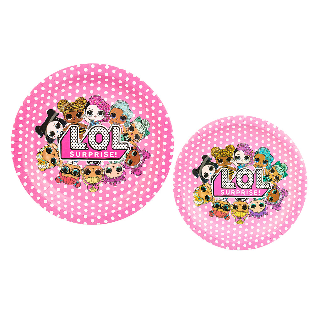 La fiesta de cumpleaños del bebé sorpresa transfronteriza suministra el traje temático de los niños arreglo decorativo taza de papel plato de papel mantel