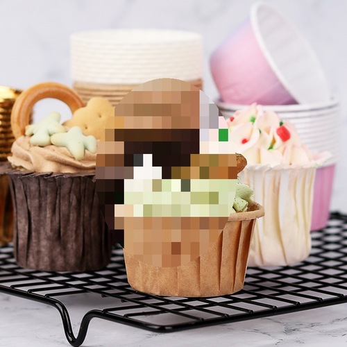 O& Paper Cup Cupcakes Paper Pan Baking Heat Resistant Small Size Household Paper Tray Mold Wavy Edge Muffin Cup Hat Wavy Edge Cup