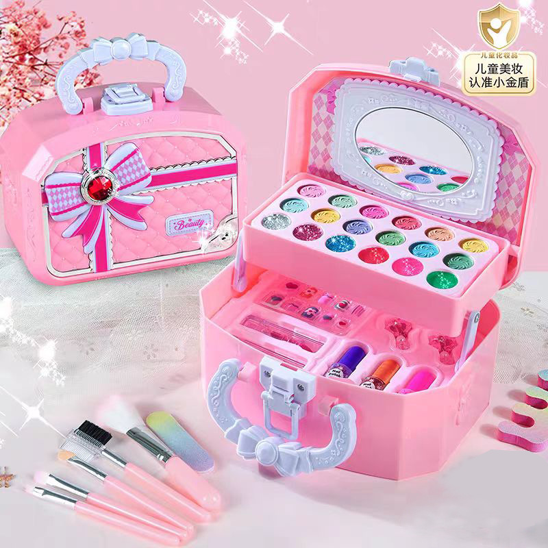 Specially Designed for Cross-Border Use/Children's Cosmetics Toy Set, Girls' Toy Makeup Box, Nail Polish Makeup Suitcase