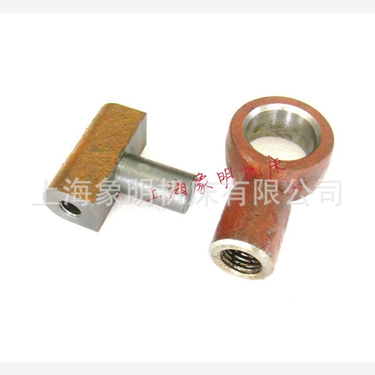 尾架套筒主轴-上海二机厂C6150A尾丝杆T形拉杆螺母压板总成 修理