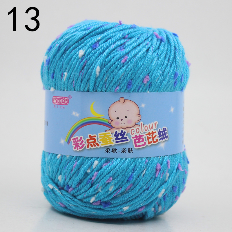 Puntos de color gorro terciopelo leche algodón lana bola hilo bebé niños suéter ganchillo gancho zapatos DIY material tejido a mano paquete