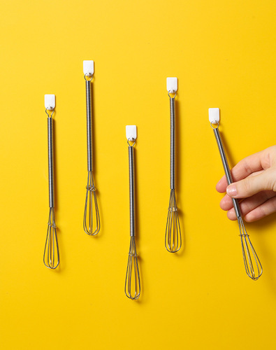 Japanese stainless steel mini spring handle manual egg whisk, small egg mixer, cream whipper