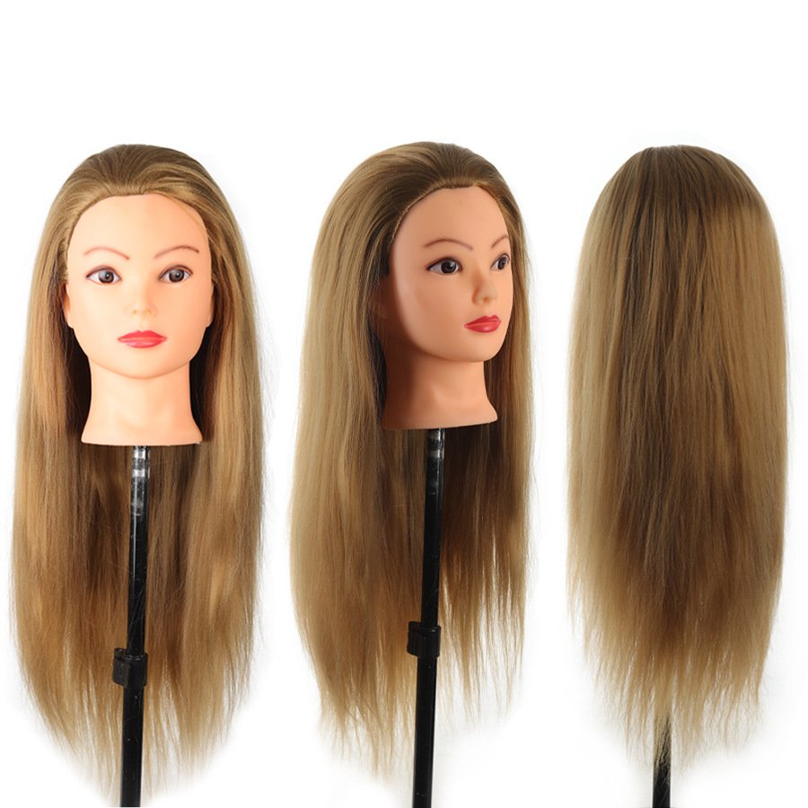 Europa y Estados Unidos tienen maquillaje, modelo de cabeza, cabello maniquí, modelo de cabello real, corte de cabello, enseñanza del cabello, blanqueamiento, teñido, permanente, modelo de soplado
