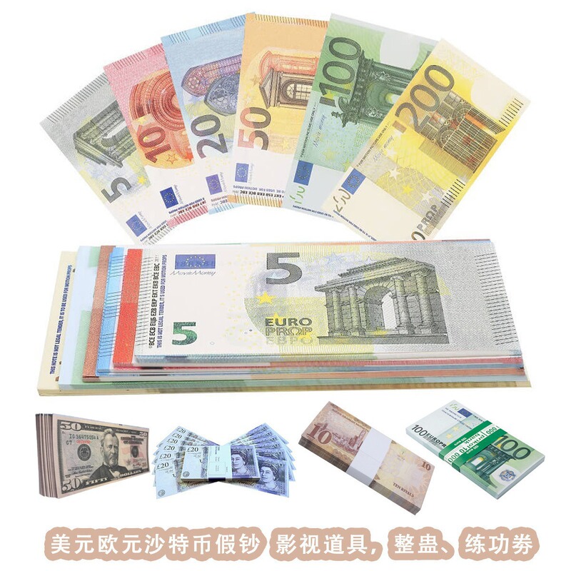 Dollar Euro Coin Wallet Canvas Cross-Border Banknotes Foreign Currency Creative Short Thin Wallet Practice Money Dollar Euro Coin Wallet Canvas Cross-Border Banknotes Foreign Currency Creative Short Thin Wallet Practice Money