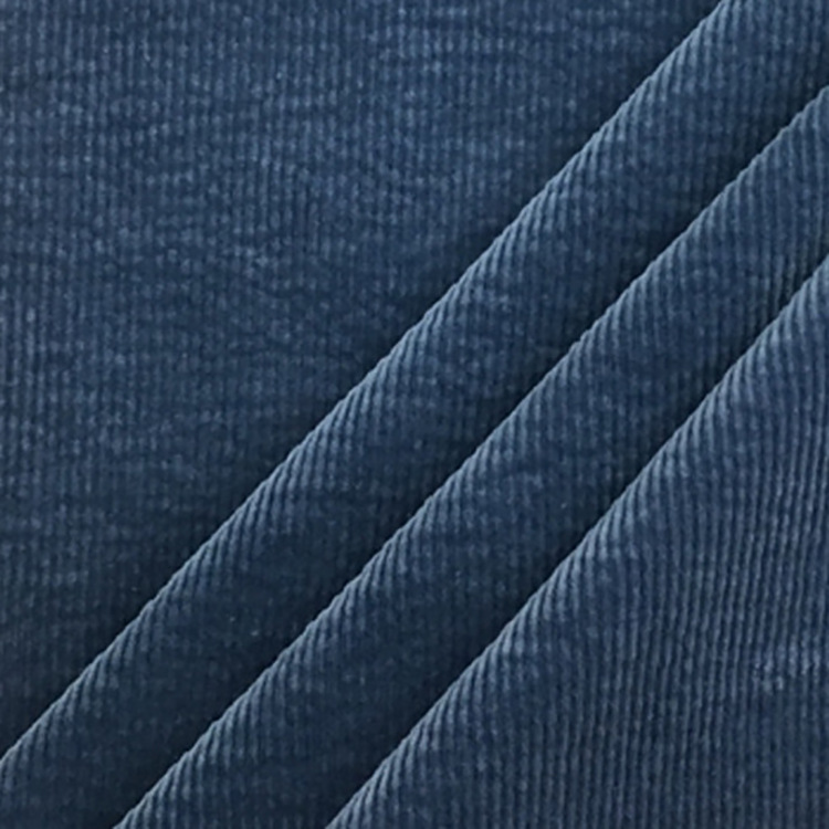Wale11 nuevo color sólido textil elástico algodón spandex tela de lana