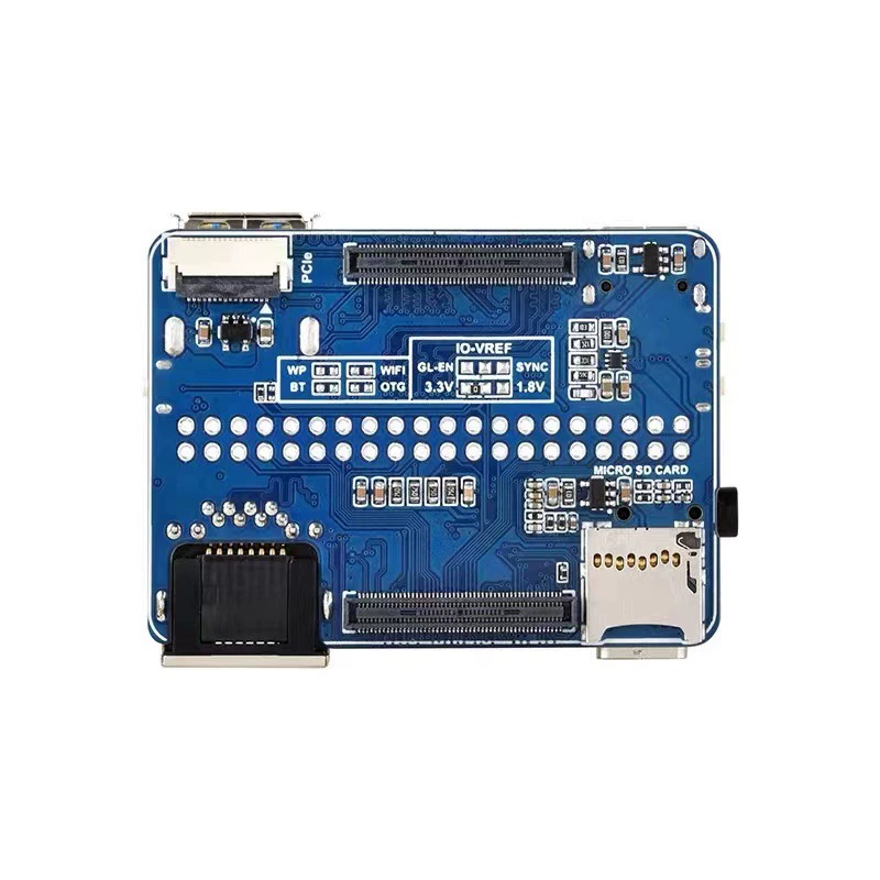 Плата расширения для вычислительного модуля Raspberry Pi CM5 тип B с разъемом для SD-карты, гигабитным Ethernet, аудио и интерфейсом USB 3.2