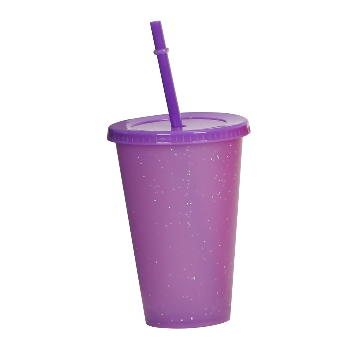 20011 fábrica directa 480ML paja creativo plástico brillo taza fiesta cena paja taza