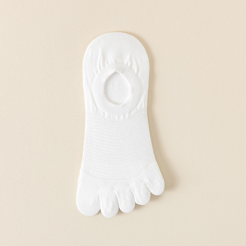 Cinco dedo calcetines de verano delgados antiolor calcetines de malla transpirables, calcetines de barco invisibles, calcetines para niños