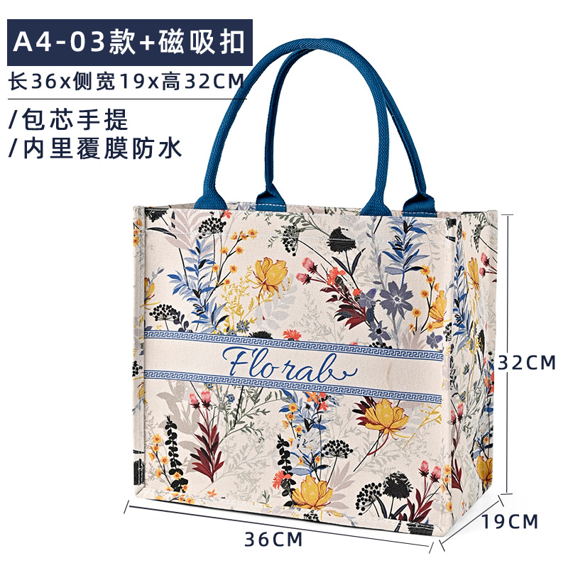 A4 - 03 + hebilla de succión magnética; tamaño; lona