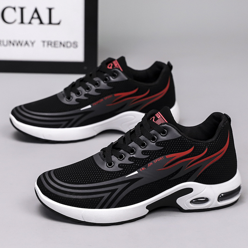 Nuevos zapatos deportivos para hombre, zapatos casuales transpirables de malla modernos y a la moda, zapatos para correr cómodos con suela blanda, zapatos casuales para hombre