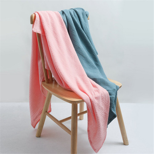 New baby crepe cotton blanket, quilt, baby swaddle wrap, bath towel, newborn blanket