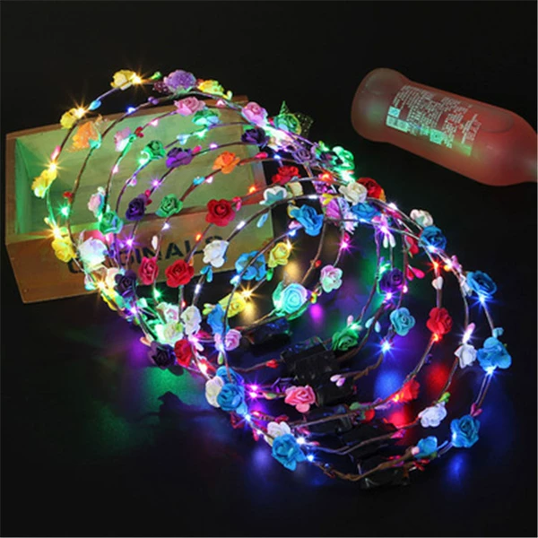 Apricot White 10 Light Garland