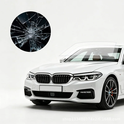 Car front windshield protector resists high-speed stone impacts, reducing the cost of glass replacement