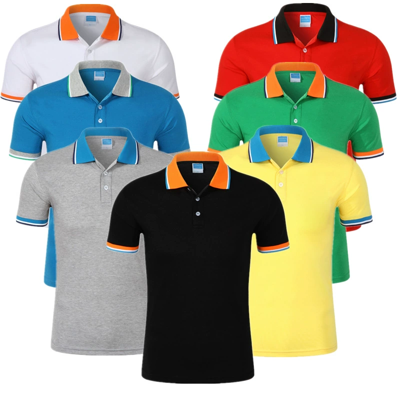 Оптовая продажа рабочей одежды для супермаркетов учителей POLO с коротким рукавом, рабочая футболка, печать на одежде, автосервис, заводская одежда