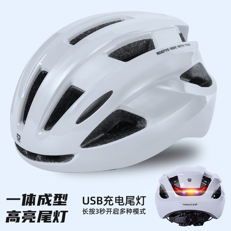 Casco de bicicleta para hombres, bicicleta de montaña, equilibrio de carretera, lámpara trasera, sombrero de casco para mujeres, equipo de bicicleta