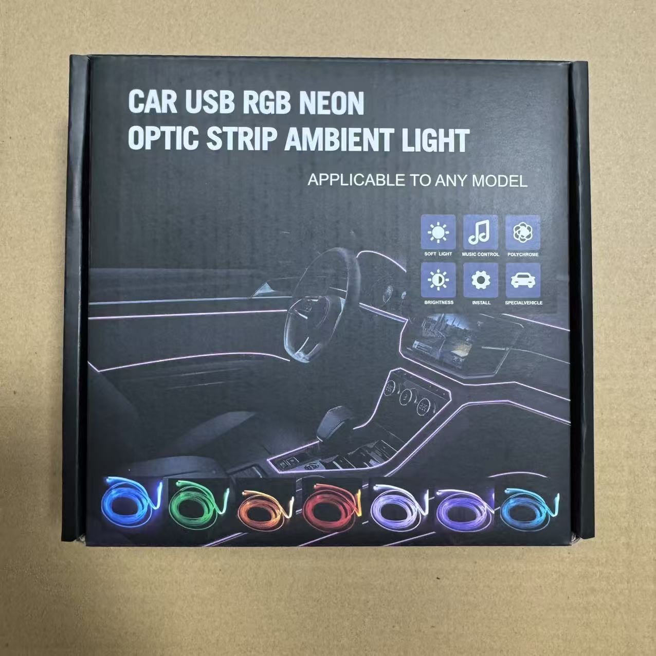 Source Factory Led Car Ambient Light USB Connector Rgb Interior Decoration Light Strip Large Quantity, Excellent Price