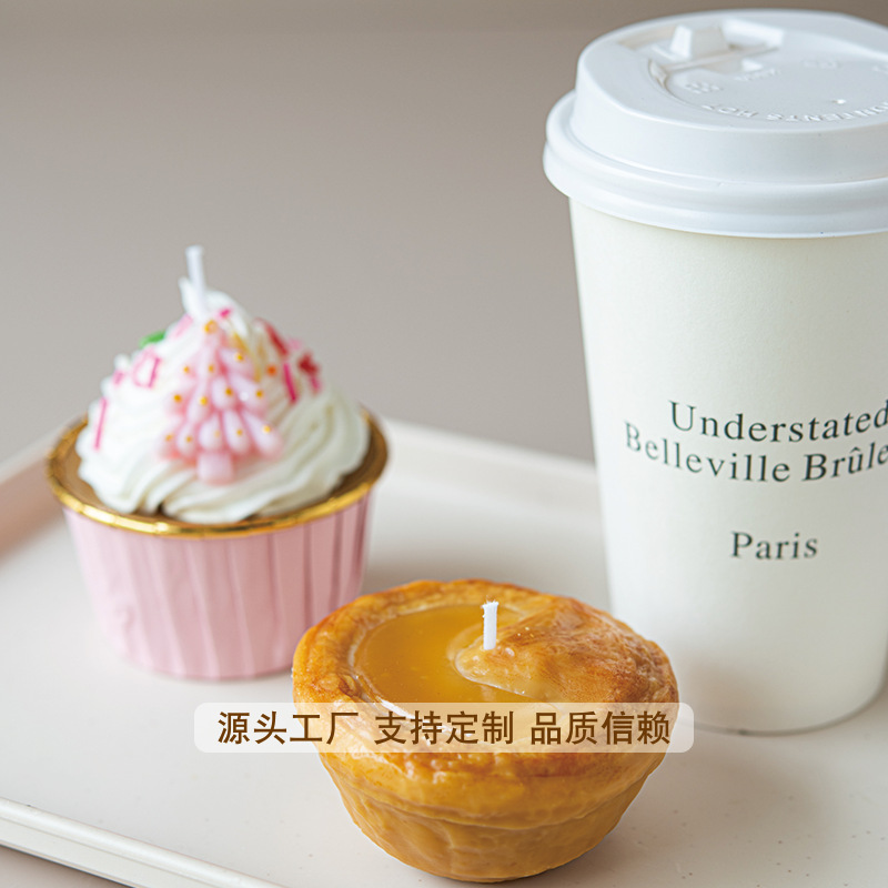 Ventas transfronterizas calientes de caña modelado vela aromática postre vela decoración adornos adornos adornos adornos al por mayor regalos de acompañantes